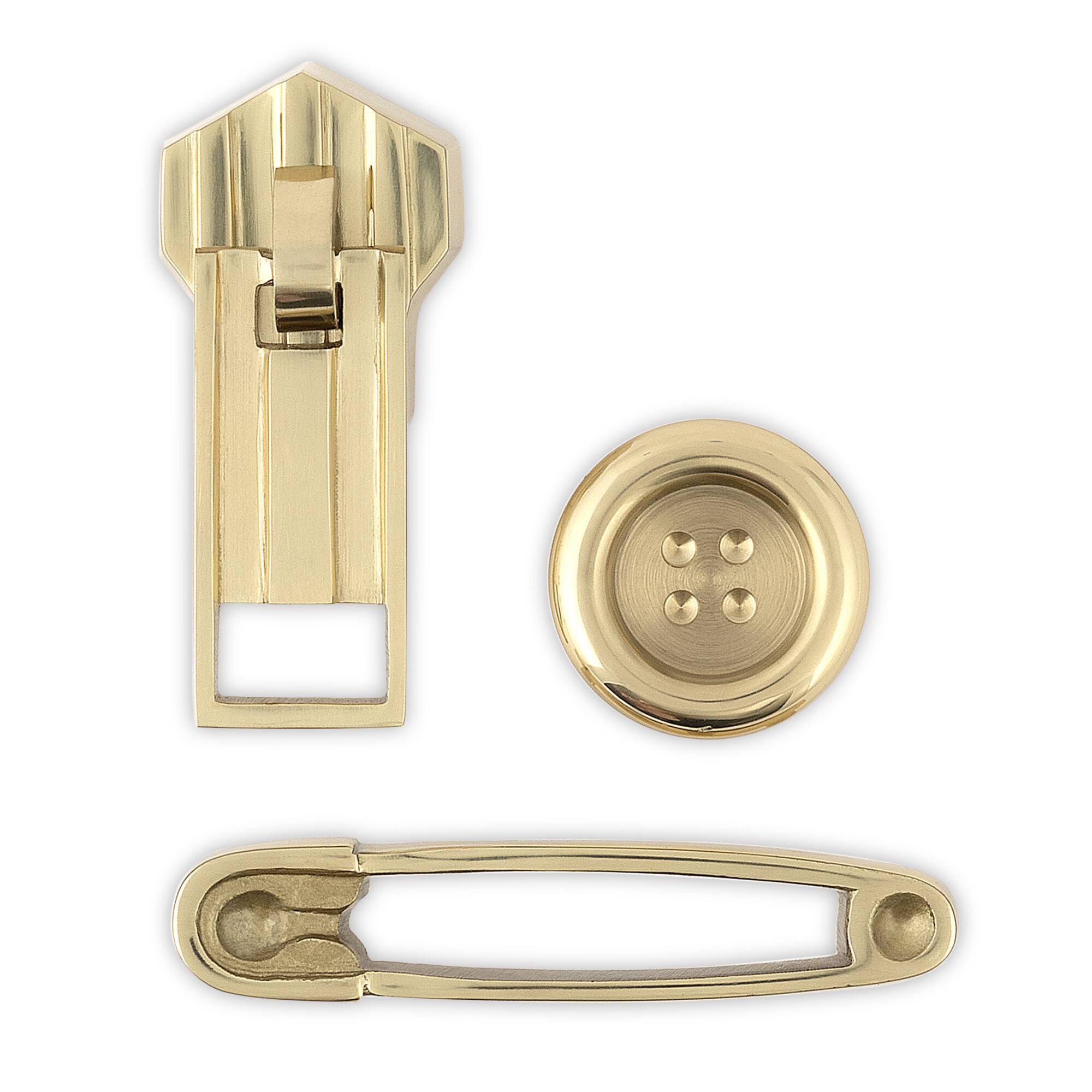 Dritz® Bright Brass Zipper Cabinet Pull
